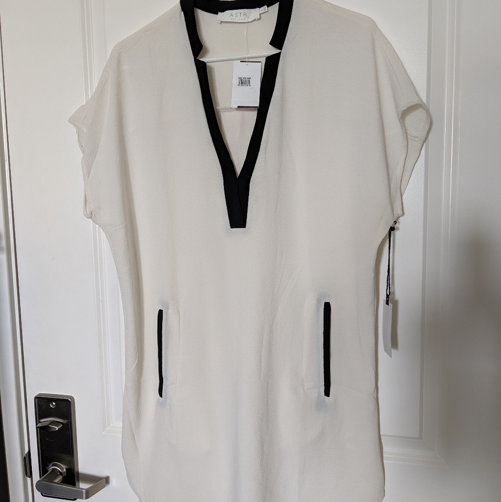 Astars white shift dress